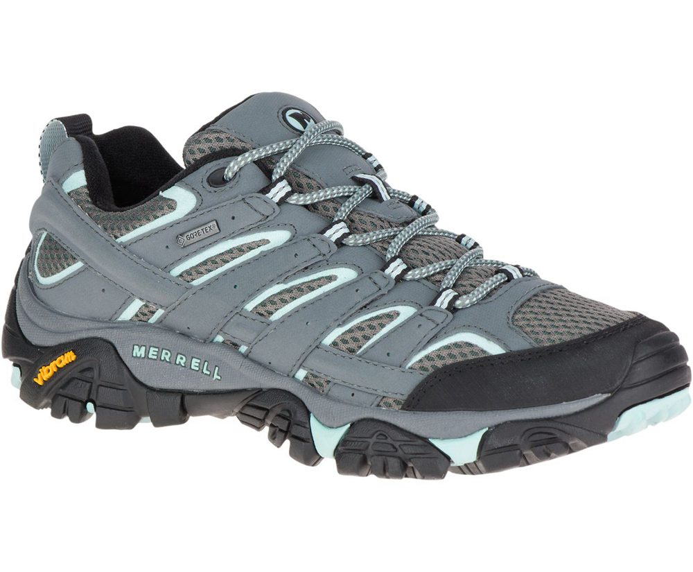 Buty Trekkingowe Merrell Damskie Szare - Moab 2 Gore-Tex® - 481390-ZIX